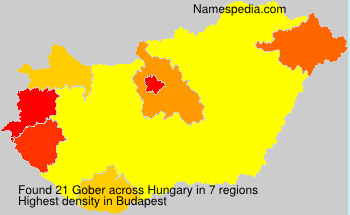 Surname Gober in Hungary Surname Gober in Hungary