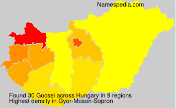 Surname Gocsei in Hungary Surname Gocsei in Hungary