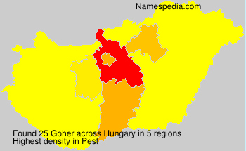 Surname Goher in Hungary Surname Goher in Hungary