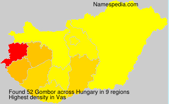 Surname Gombor in Hungary Surname Gombor in Hungary