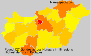 Surname Gondos in Hungary Surname Gondos in Hungary