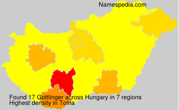 Surname Gottlinger in Hungary Surname Gottlinger in Hungary