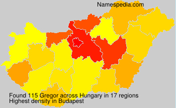 Surname Gregor in Hungary Surname Gregor in Hungary