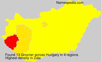 Surname Grozner in Hungary Surname Grozner in Hungary