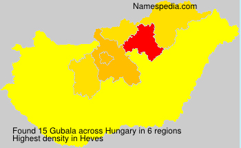 Surname Gubala in Hungary Surname Gubala in Hungary