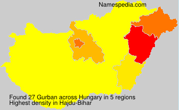 Surname Gurban in Hungary Surname Gurban in Hungary