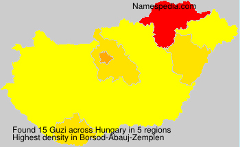 Surname Guzi in Hungary Surname Guzi in Hungary