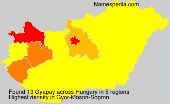 Surname Gyapay in Hungary Surname Gyapay in Hungary