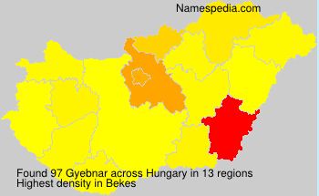 Surname Gyebnar in Hungary Surname Gyebnar in Hungary