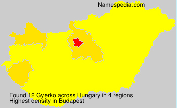 Surname Gyerko in Hungary Surname Gyerko in Hungary