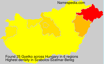 Surname Gyetko in Hungary Surname Gyetko in Hungary