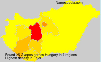 Surname Gyopos in Hungary Surname Gyopos in Hungary