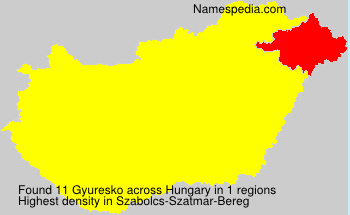 Surname Gyuresko in Hungary Surname Gyuresko in Hungary