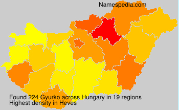 Surname Gyurko in Hungary Surname Gyurko in Hungary
