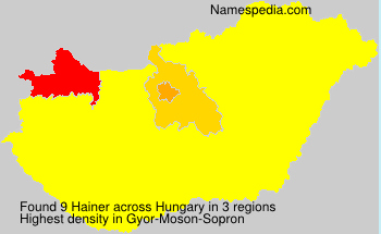 Surname Hainer in Hungary Surname Hainer in Hungary