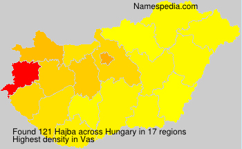Surname Hajba in Hungary Surname Hajba in Hungary