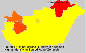 Surname Hajner in Hungary Surname Hajner in Hungary