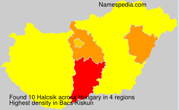 Surname Halcsik in Hungary Surname Halcsik in Hungary