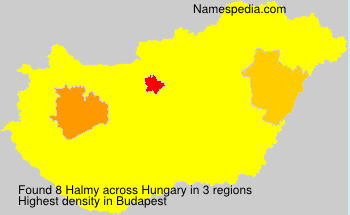 Surname Halmy in Hungary Surname Halmy in Hungary
