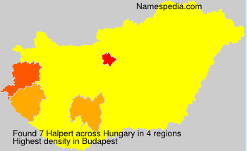 Surname Halpert in Hungary Surname Halpert in Hungary