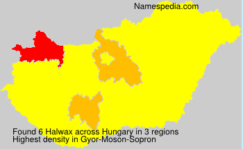 Surname Halwax in Hungary Surname Halwax in Hungary