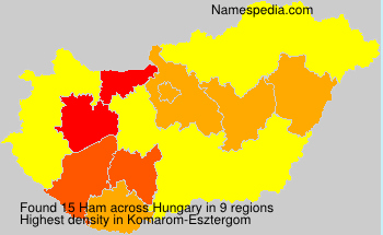 Surname Ham in Hungary Surname Ham in Hungary