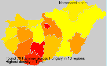 Surname Hammer in Hungary Surname Hammer in Hungary