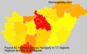 Surname Hamvas in Hungary Surname Hamvas in Hungary