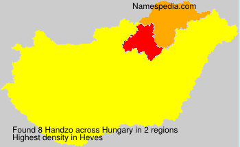 Surname Handzo in Hungary Surname Handzo in Hungary
