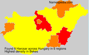 Surname Harcsar in Hungary Surname Harcsar in Hungary