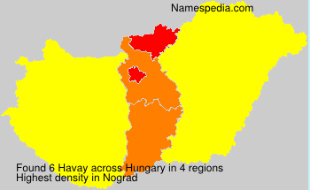 Surname Havay in Hungary Surname Havay in Hungary