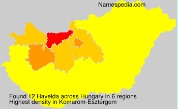 Surname Havelda in Hungary Surname Havelda in Hungary