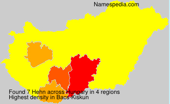 Surname Hehn in Hungary