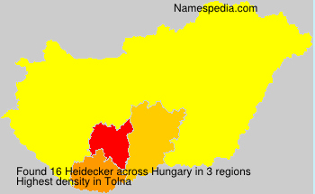 Surname Heidecker in Hungary Surname Heidecker in Hungary