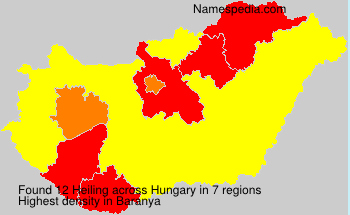 Surname Heiling in Hungary Surname Heiling in Hungary