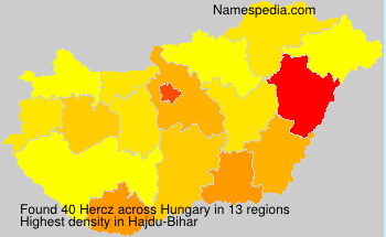 Surname Hercz in Hungary Surname Hercz in Hungary