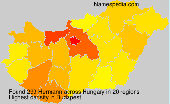 Surname Hermann in Hungary Surname Hermann in Hungary