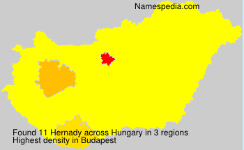 Surname Hernady in Hungary Surname Hernady in Hungary