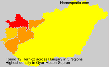 Surname Hernicz in Hungary Surname Hernicz in Hungary