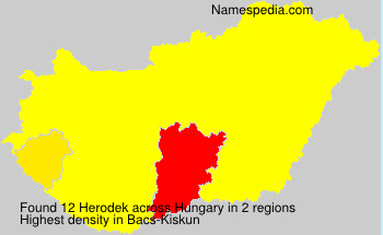 Surname Herodek in Hungary Surname Herodek in Hungary