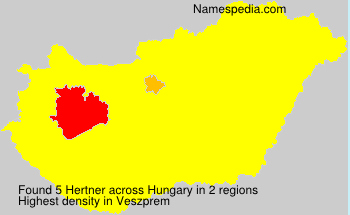 Surname Hertner in Hungary Surname Hertner in Hungary
