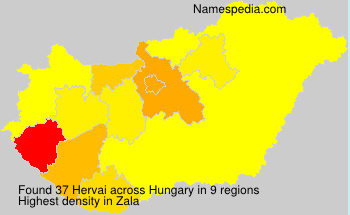 Surname Hervai in Hungary Surname Hervai in Hungary
