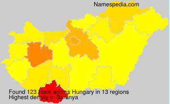 Surname Hock in Hungary Surname Hock in Hungary