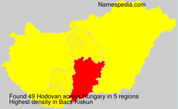 Surname Hodovan in Hungary Surname Hodovan in Hungary