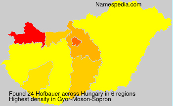 Surname Hofbauer in Hungary