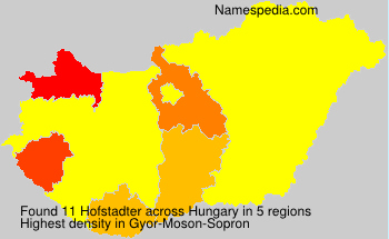 Surname Hofstadter in Hungary Surname Hofstadter in Hungary
