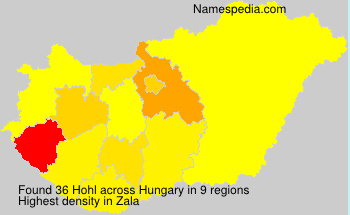 Surname Hohl in Hungary Surname Hohl in Hungary