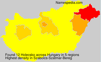 Surname Holecsko in Hungary Surname Holecsko in Hungary