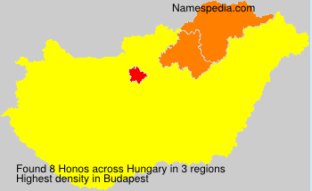 Surname Honos in Hungary Surname Honos in Hungary