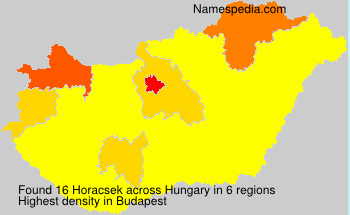 Surname Horacsek in Hungary Surname Horacsek in Hungary